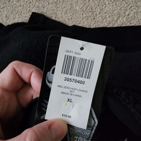 The Nightmare Before Christmas Jack Zero Pajama Crop Top Womens XL Sherpa Black - Picture 11 of 11